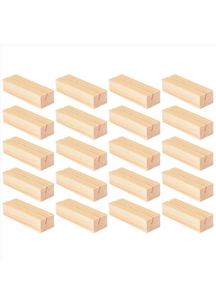 20 Adet Ahşap Yer Kartı Tutucular Ahşap Masa Numarası Tutucu Notu Stant Kelepçeleri Stant Kartı Masaüstü Mesaj El Sanatları Düğün Yemeği Partisi Dekorasyonu (Yurt Dışından) modelleri