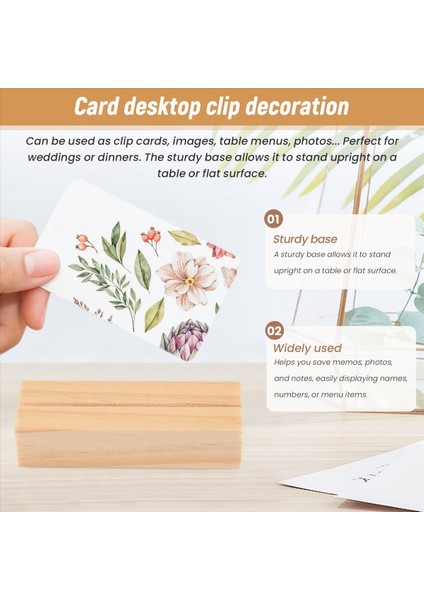 20 Adet Ahşap Yer Kartı Tutucular Ahşap Masa Numarası Tutucu Notu Stant Kelepçeleri Stant Kartı Masaüstü Mesaj El Sanatları Düğün Yemeği Partisi Dekorasyonu (Yurt Dışından) indirimleri