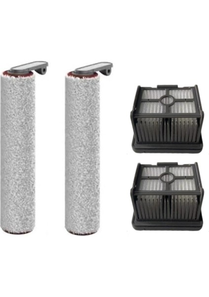 4pcs Dream Için Parçalar H12 Pro Yıkama Zemin Makinesi Vakum Temizleyici Aksesuarları Yıkanabilir Hepa Filtre Ana Silindir Fırçası (Yurt Dışından)