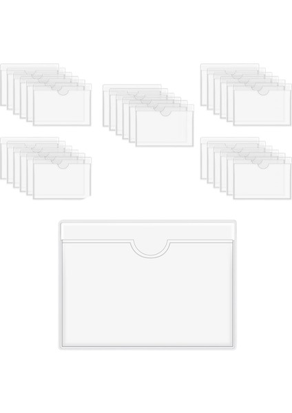 180PCS Kendinden Yapışkanlı Etiket Tutucu Kart Cepleri Etiket Tutucu Kütüphane Kart Sahipleri Endeks Kartları Için Top Açık (Yurt Dışından) indirimleri