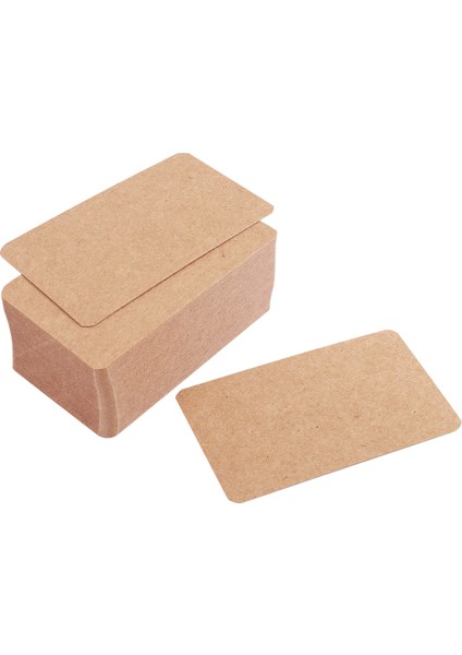 100PCS Boş Kraft Kağıt Kart Kartları Kelime Kartı Mesaj Kartı Diy Kartı (Yurt Dışından)