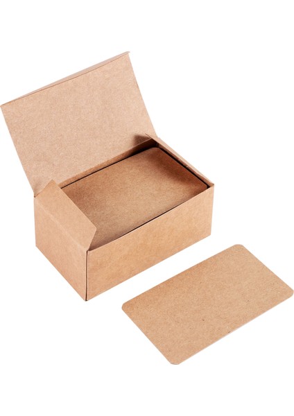 100PCS Boş Kraft Kağıt Kart Kartları Kelime Kartı Mesaj Kartı Diy Kartı (Yurt Dışından) fiyatları
