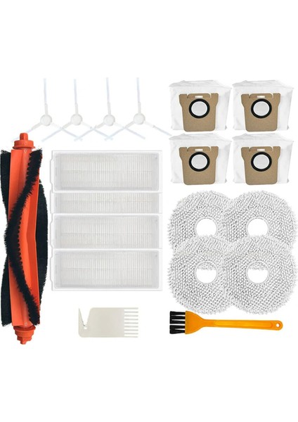 Xiaomi Mijia M30 Pro Yedek Yedek Parçalar Aksesuarlar Mop Bez Toz Torbası Hepa Filtre Ana Yan Fırça (Yurt Dışından)