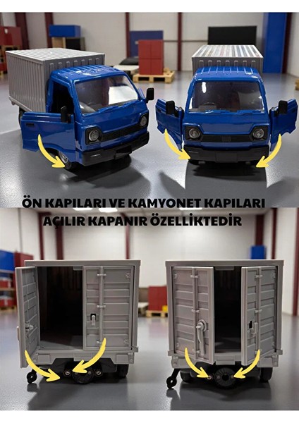 Uzaktan Kumandalı Kamyonet ,buhar Atan, Şarjlı, Ses Efektli, Işıklı, Kapıları Açılan, 2.4 Ghz fiyatları