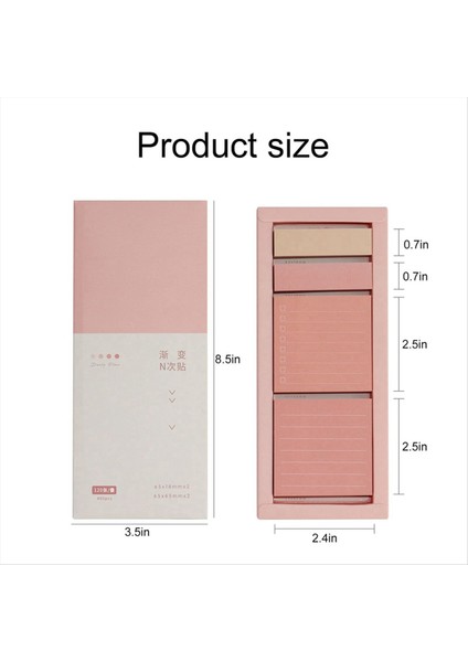 Taşınabilir Boş Yapışkan Notlar Planlayıcı Dergi Takvim 480 Çelik Pembe Için Kendinden Yapış Dizin Sekmeleri Organizatör (Yurt Dışından) modelleri