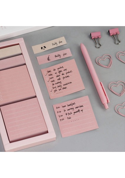 Taşınabilir Boş Yapışkan Notlar Planlayıcı Dergi Takvim 480 Çelik Pembe Için Kendinden Yapış Dizin Sekmeleri Organizatör (Yurt Dışından) indirimleri