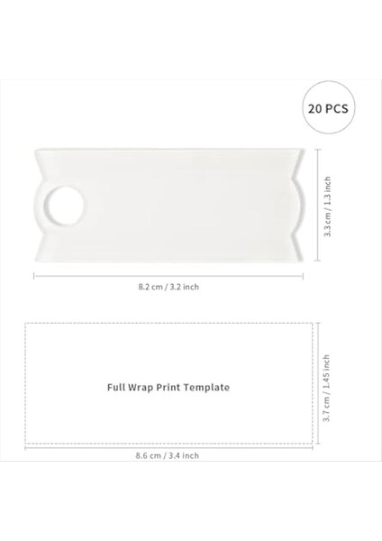 20PCS Süblimasyon Akrilik Adı Plakalar 40OZ Tumblers Için Kişiselleştirilmiş Adı Etiket Kupası Kapak Dekoratif Parçası (Yurt Dışından) fiyatları