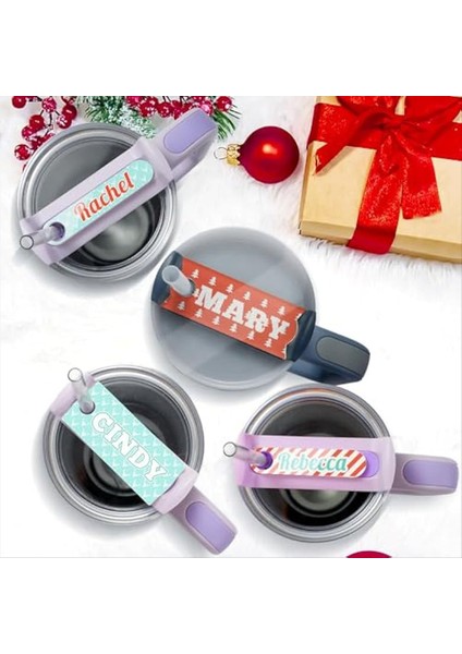 20PCS Süblimasyon Akrilik Adı Plakalar 40OZ Tumblers Için Kişiselleştirilmiş Adı Etiket Kupası Kapak Dekoratif Parçası (Yurt Dışından) indirimleri