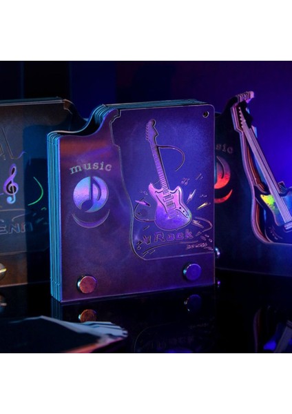 3D Üç Boyutlu Not Kağıt Elektro Gitar Enstrümanı Çok Fonksiyonlu Kalem Tutucu (Yurt Dışından) modelleri