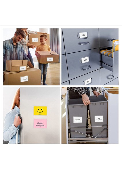 360PCS Kendinden Yapışkanlı Etiket Tutucu Kart Cepleri Etiket Tutucusu Kütüphane Kart Sahipleri Endeks Kartları Için Top Open (Yurt Dışından) indirimleri