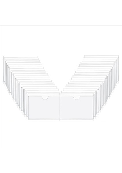 108PCS Kendinden Yapışkanlı Etiket Kart Tutucu Dizin Cepleri Tutucu 6x8 5cm Temiz Plastik Kart Tutucu Yapıştırıcı Etiket Tutucu (Yurt Dışından) fiyatları