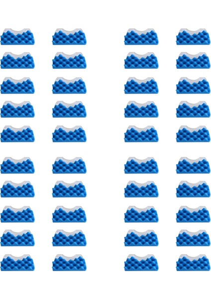 Samsung DJ97-01040C Serisi Vakum Süpürge Parçaları Için 40SET Mavi Sünger Filtre Beyaz Pamuklu Karaciğer Filtresi (Yurt Dışından)