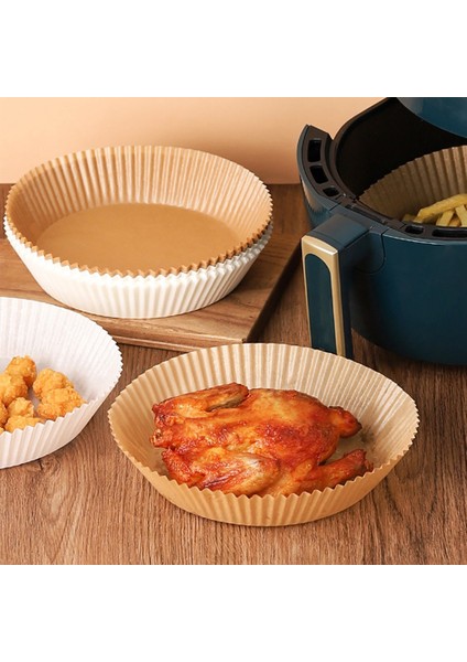 Hava Fritöz Parşömen Kağıt Gömlekleri Yapışmaz Yağ Geçirmez Tek Kullanımlık Hava Fritöz Gömlekleri Sepet Mutfak Pişirme Kağıdı Mat A (Yurt Dışından) modelleri