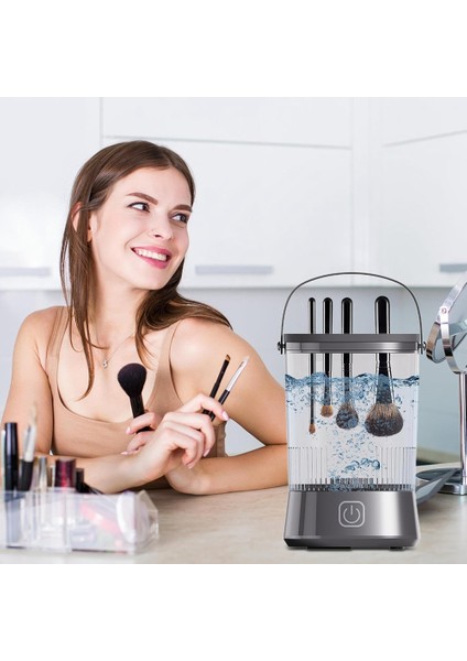 Geliştirilmiş Elektrikli Makyaj Fırçası Temizleyici Güzellik Aracı Fırça Yıkayıcı Çok Parçalı Makyaj Fırçası Otomatik Temizleyici (Evrensel) (Yurt Dışından) indirimleri