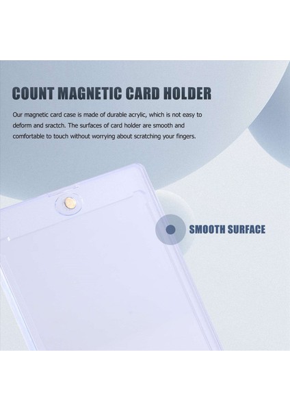 24 Mahte Mangetik Kart Tutucu 35PT Ticaret Kartları Beyselle Kart Kötü Koruncu Kasası Mıknatıs Spor Kartları Için Üst Yükleyiciler (Yurt Dışından) indirimleri