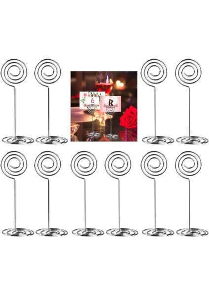 10PCS Girdap Masa Numarası Fotoğraf Tutucu Düğünler Parti Toplantıları Anlamına Gelir (Yurt Dışından)