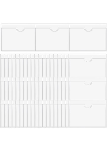 60PCS Kendinden Yapışkanlı Etiket Tutucu Kart Cepleri Etiket Tutucu Kütüphane Kart Sahipleri Dizin Kartları Için Top Açık (Yurt Dışından) fiyatları