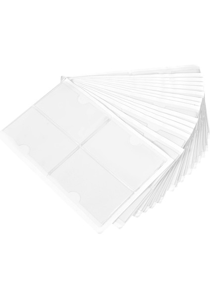 60PCS Kendinden Yapışkanlı Etiket Tutucu Kart Cepleri Etiket Tutucu Kütüphane Kart Sahipleri Dizin Kartları Için Top Açık (Yurt Dışından) modelleri