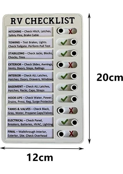 2x My Choar Checklist Memo Plastik Kart Çıkarılabilir ve Yeniden Kullanılabilir Yaratıcı Memo Kontrol Listesi Kontrol Öğeleri ve Form (Yurt Dışından) modelleri