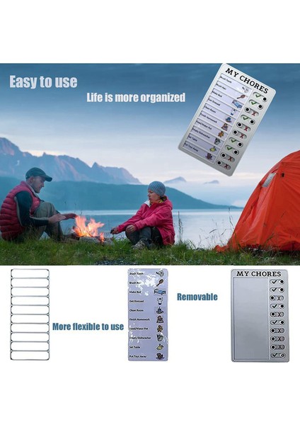 2x My Choar Checklist Memo Plastik Kart Çıkarılabilir ve Yeniden Kullanılabilir Yaratıcı Memo Kontrol Listesi Kontrol Öğeleri ve Form (Yurt Dışından) fırsatları