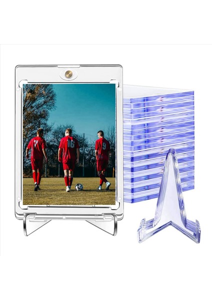 40PCS 35PT-360PT Kart Kollu Ekran Tutucu Akrilik Standlar Beyzbol Futbol Spor Kartı Ticaret ve Ekran Için Küçük Raf (Yurt Dışından) fırsatları