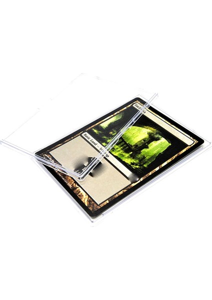 Kartlar Kollu Üst Yükleyiciler 10 Sert Plastik Kart Koruyucusu Temiz Kart Tuğlası + 2 Ekran Standı (Yurt Dışından) indirimleri