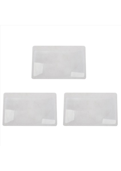 3pcs 3 x Büyüteç Büyütme Büyütme Fresnel Cep Kredi Kartı Boyutu Şeffaf Büyüteç (Yurt Dışından)