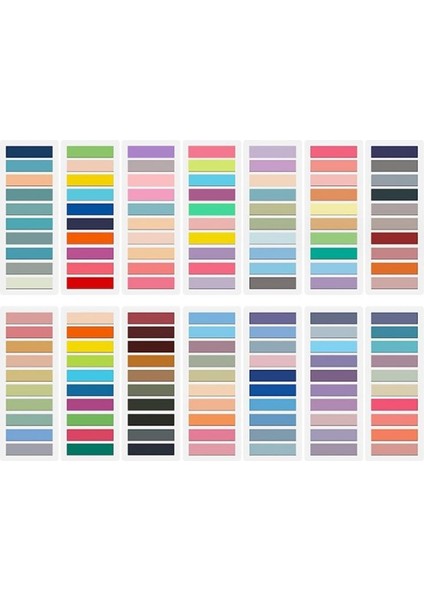 140 Renk Açıklama Eklemesi Için Sekmeler Yapışkan Sekmeler Net Yapışkan Notlar Defterler Için Morandi Sayfa Işaretleri (2800 Pcs) (Yurt Dışından)