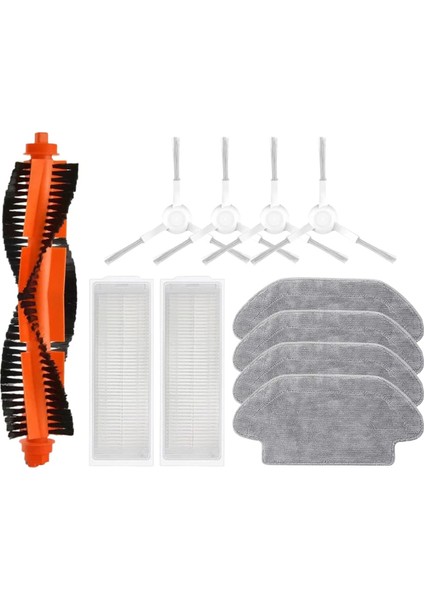 Xiaomi S10 S10 S12 T12 B106GL / Mop 2s Için XMSTJQR2S / 3c B106CN Parça Aksesuarları Ana Yan Fırça Filtresi Mop (Yurt Dışından)