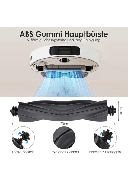 Dreame L10S Pro Ultra Yedek Ana Yan Fırça Hepa Filtre Mop Pad Toz Torbası Yedek Parçalar (Yurt Dışından) fiyatları