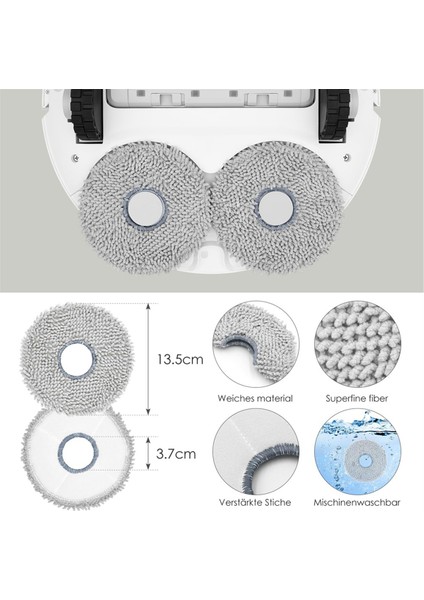 Dreame L10S Pro Ultra Yedek Ana Yan Fırça Hepa Filtre Mop Pad Toz Torbası Yedek Parçalar (Yurt Dışından) modelleri