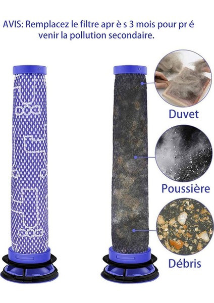 Dyson-Vacuum Filtre Uyumlu Dyson V6 V7 V8 Serisi Için 8 Adet Yedek Yedek Ön Filtre, Parçanın Yerini Alıyor (Yurt Dışından) fırsatları