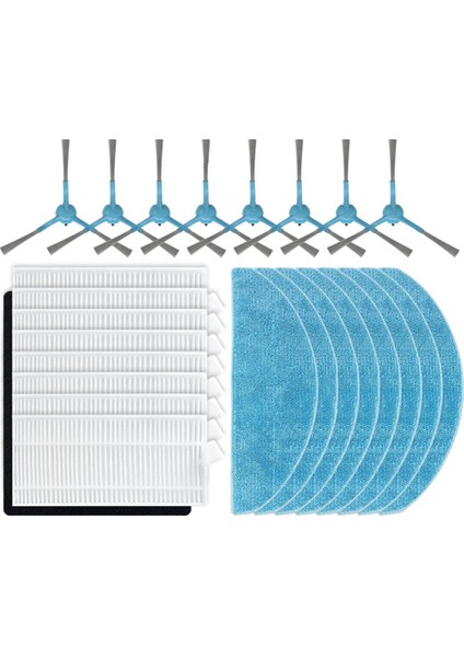 Conga 7490 Ölümsüz Serisi / 8290 Ölümsüz Serisi Yedek Parçalar Için, Ana Yan Fırça Paspası Hepa Filtre Toz Çantası (Yurt Dışından)