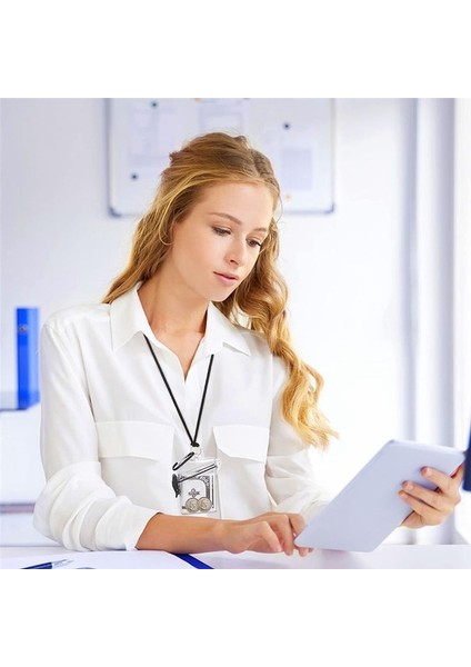 3 Paket Su Geçirmez Kimlik Kartı Rozeti Tutucu Kasa Kordon Temiz Su Geçirmez Kart Tutucu Kordonlar ve Anahtarlar Için (Yurt Dışından) indirimleri