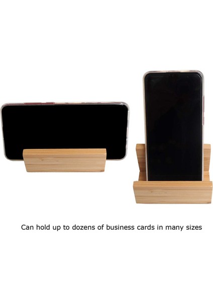 2x Bambu Ahşap Masaüstü Kartvizit Tutucu Masa Masası Sağlam Kartvizit Ekran Ofis Erkekleri Için Stand (Yurt Dışından) indirimleri