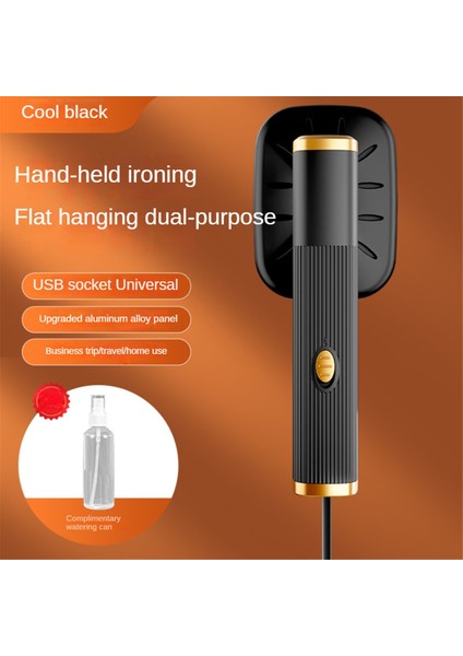 Taşınabilir Seyahat Buharlı Ütü Mini Buharlı Ütü 180°DÖNEBILEN El Buharlı Ütü Kumaş Giysiler Için Siyah (Yurt Dışından) fiyatları