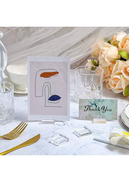 50PCS Akrilik Standlar Yer Kart Tutucuları 1 2 Inç Tablo Numarası Standlar Tablo Düğün Fotoğrafları (Yurt Dışından) modelleri