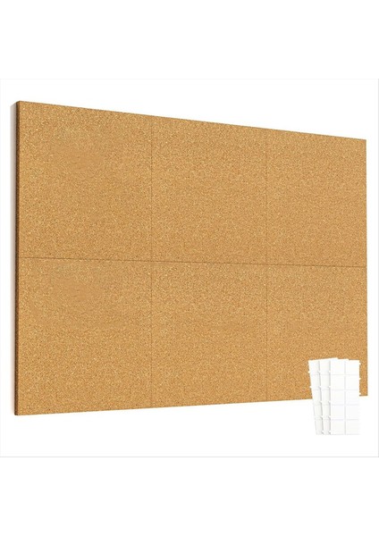 12 Inç x 12 Inç Karoları 6 Paket Tahtaları Güvenli Çıkarılabilir Yapıştırıcı Sekmeleri Büyük Bülten Tahtaları (Yurt Dışından)