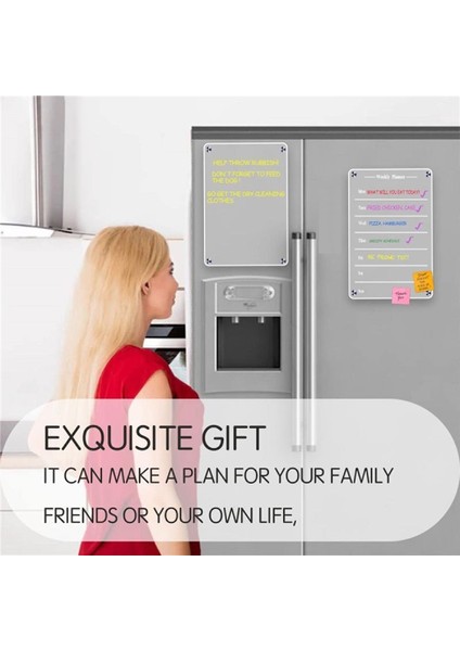 Buzdolabı Için Manyetik Akrilik Kurulu Günlük Haftalık Aylık Planlayıcı Marker Kurulu Kuru Sızıntı Takvim Memo Kurulu (Yurt Dışından) fiyatları