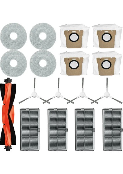 Xiaomi Mijia M30S Için D103CN Yedek Parçalar Aksesuar Sarf Maydolar Ana Yan Fırça Hepa Filtre Mop Bez Tuz Çantası (Yurt Dışından)