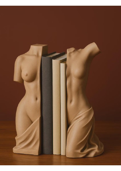 2'li Roma Heykeli Kitap Tutucu Kitaplık Dekoru Book Nook modelleri