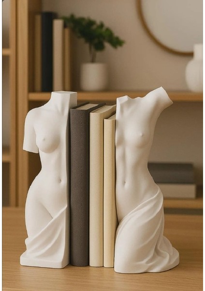 2'li Roma Heykeli Kitap Tutucu Kitaplık Dekoru Book Nook fırsatları