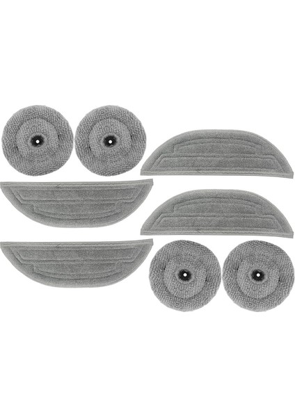 Roborock S8 Maxv Ultra Vibra Rise 3.0 Paspas Sistemi Için Mikrofiber Mendil Seti - Hızlı, Tekrar Kullanılabilir ve Yıkanabilir (Yurt Dışından)