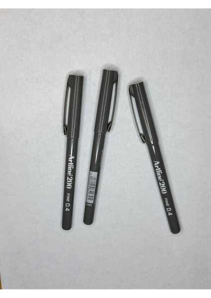 200 Fineliner 0.4mm Keçe Uçlu Kalem ( 3 Adet) modelleri