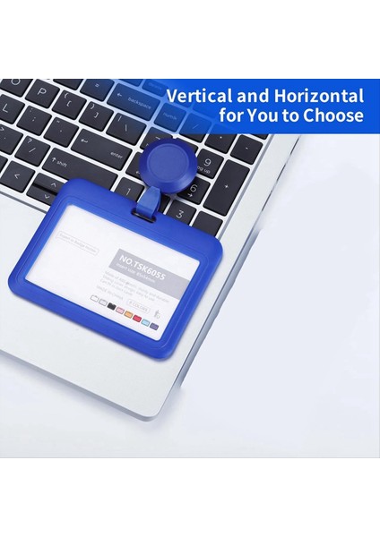 Geri Çekilebilir Rozet Tutucular Geri Çekilebilir Rozet Makarası Klipsli Plastik Sürgülü Kimlik Rozeti Tutucu 3 Paket Yatay Mavi (Yurt Dışından) indirimleri