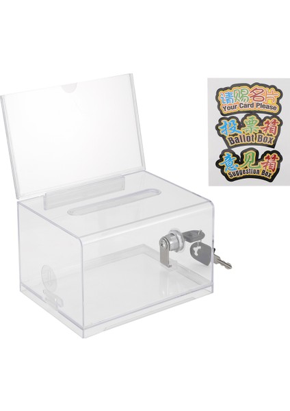 1 Paket Akrilik Bağış Kutusu Kilitli Işaret Tutucu ile Clear Mışkeme Kutusu Bağış Toplama Için Öneri Kutusu (Yurt Dışından) fiyatları