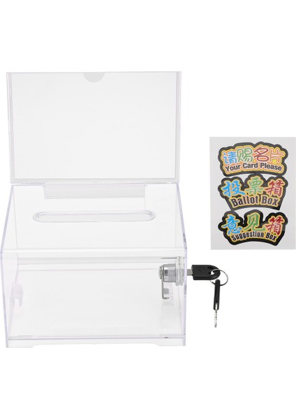 1 Paket Akrilik Bağış Kutusu Kilitli Işaret Tutucu ile Clear Mışkeme Kutusu Bağış Toplama Için Öneri Kutusu (Yurt Dışından) modelleri