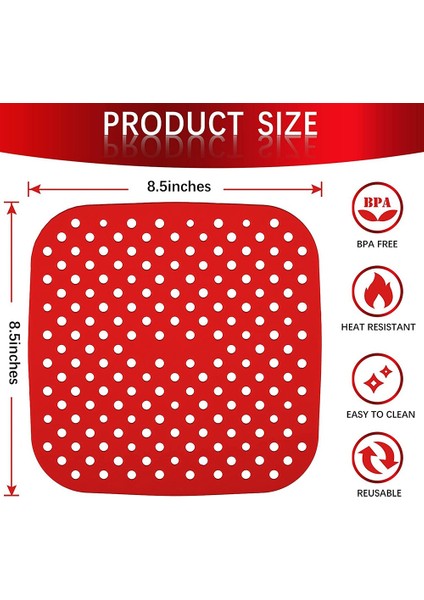 3 Adet Hava Fritöz Sepeti Matları Yapışmaz Silikon Hava Fritöz Matları Yeniden Kullanılabilir Hava Fritöz Aksesuarları Ev Mutfağı Için 8.5 Inç (Yurt Dışından) fiyatları