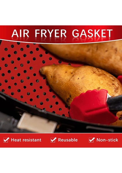 3 Adet Hava Fritöz Sepeti Matları Yapışmaz Silikon Hava Fritöz Matları Yeniden Kullanılabilir Hava Fritöz Aksesuarları Ev Mutfağı Için 8.5 Inç (Yurt Dışından) modelleri