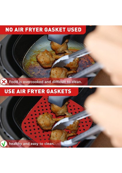 3 Adet Hava Fritöz Sepeti Matları Yapışmaz Silikon Hava Fritöz Matları Yeniden Kullanılabilir Hava Fritöz Aksesuarları Ev Mutfağı Için 8.5 Inç (Yurt Dışından) indirimleri